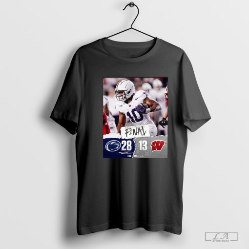 Penn State Nittany Lions Win 28 13 Wisconsin Badgers 2024 Big Ten Champions Final Score Shirt