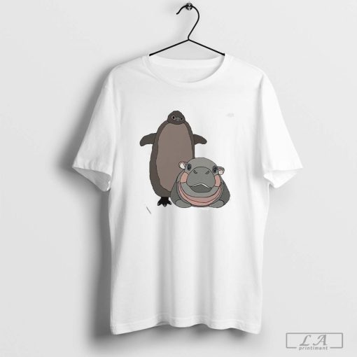 Pesto The Penguin And Moo Deng The Baby Hippo Shirt