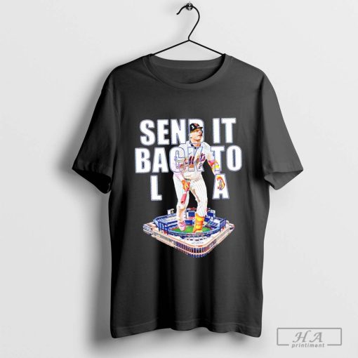 Pete Alonso player New York Mets Baseball send it back to LA Stadium T-shirt