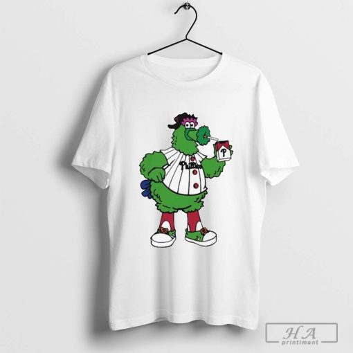 Philadelphia phillies mascot smoking T-shirt