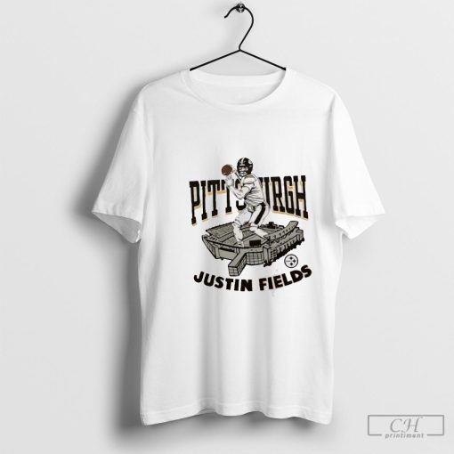 Pittsburgh Steelers football Justin Fields player caricature shirt