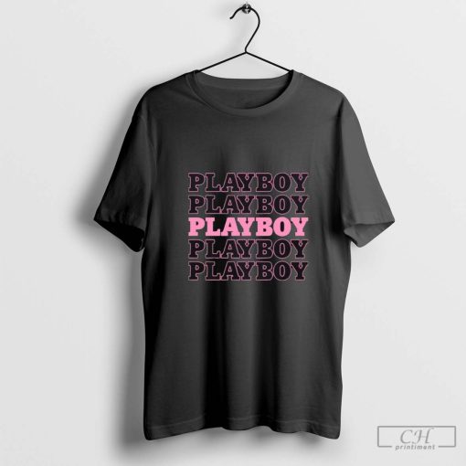 Play Boy Pink Repeating Masthead 2024 T-Shirt