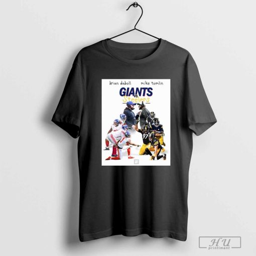 Poster Brian Daboll Giants Vs Mike Tomlin Steelers A Huge Monday Night Football Matchup In The Burgh t-shirt