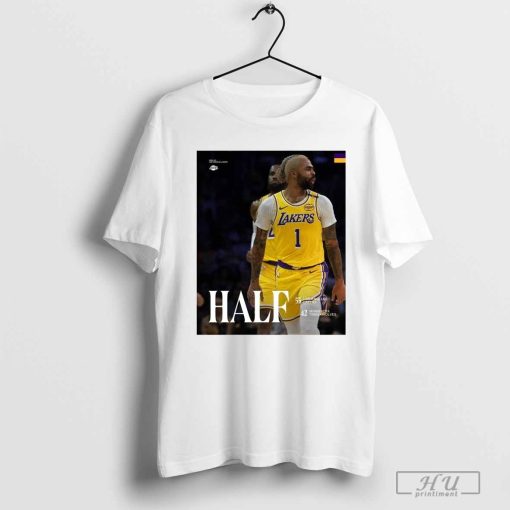 Poster D’Angelo Russell Halftime Los Angeles Lakers 55 – 44 Minnesota Timberwolves t-shirt