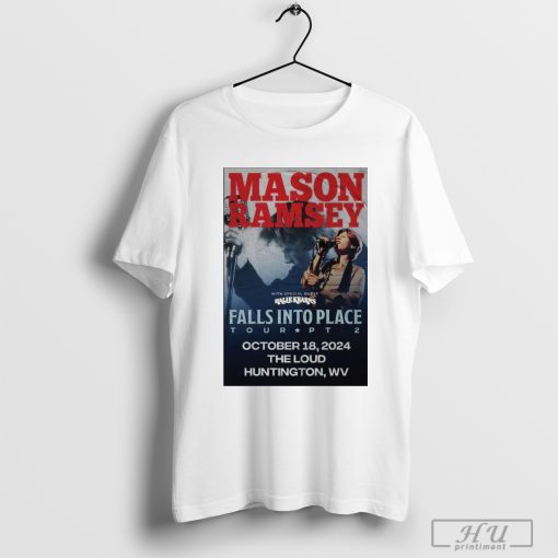 Poster Mason Ramsey On Oct 18 2024 In Huntington WV Tour t-shirt