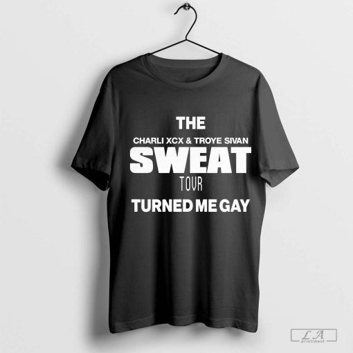 Premium The Charli XCX And Troye Sivan Sweat Tour Turned Me Gay T-Shirt