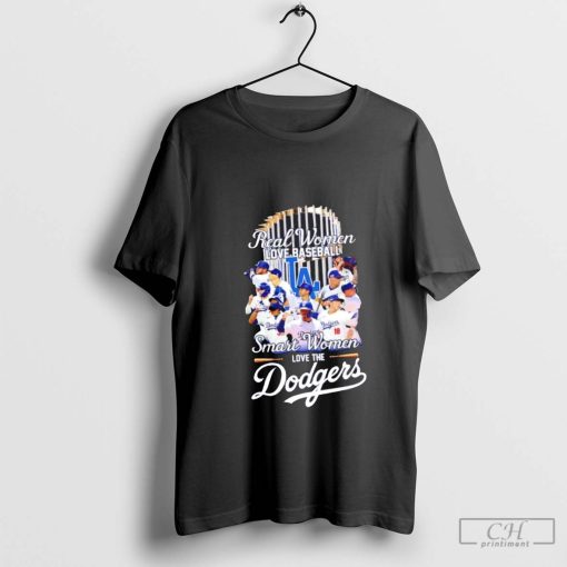 Real women love baseball smart women love the Dodgers 2024 World Series shirt