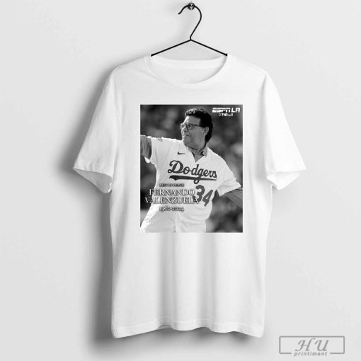 Rest In Peace Fernando Valenzuela Los Angeles Dodgers 1960-2024 t-shirt