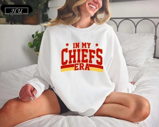 Retro Chiefs Era Sweatshirt, Funny Football Shirt with Travis Kelce Design - Ideal for Football Fana