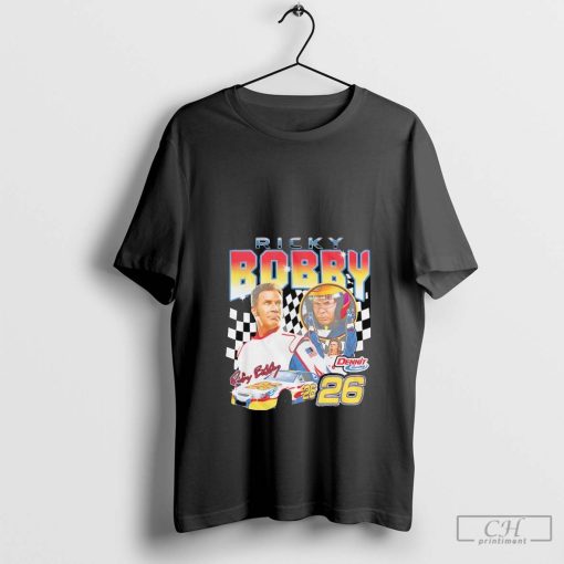 Ricky Bobby Collage Talladega Nights checkered flag shirt