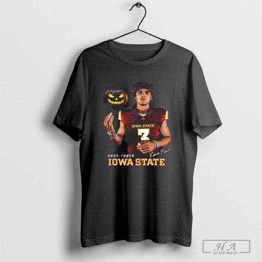 Rocco Becht Rocc-tober Iowa State Signature Halloween 2024 T-shirt