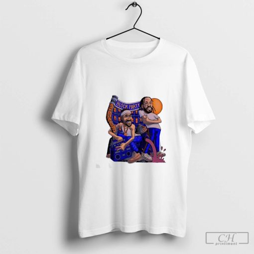 Roommates Block Party Jalen Brunson art shirt