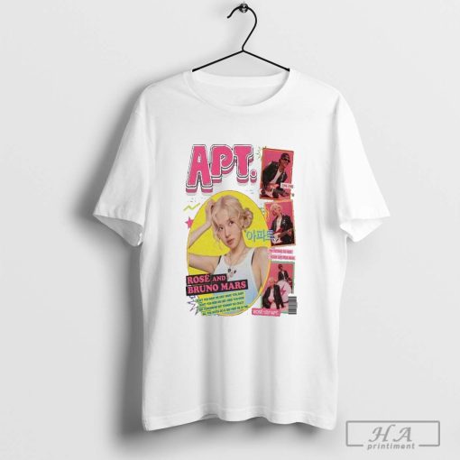 Rose And Bruno Mars New Song APT Magazine 2024 T-shirt