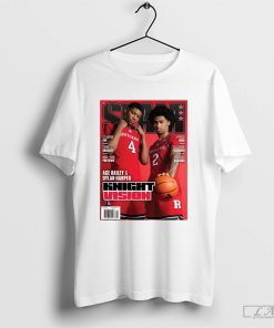 SLAM Cover Rutgers Scarlet Knights Ace Bailey and Dylan Harper Knight Vision 2024 Poster t-shirt