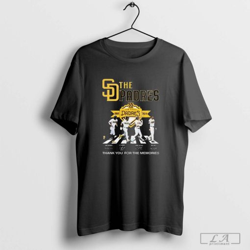 San Diego Padres 55 Year Of 1969-2025 Thank You For The Memories Signatures Shirt