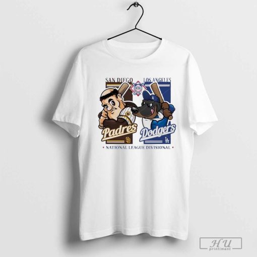 San Diego Padres vs Los Angeles Dodgers 2024 National League Divisional Mascot Matchup shirt