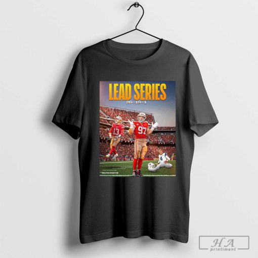 San Francisco 49ers Lead Series 20-19-1 Dallas Cowboy T-shirt