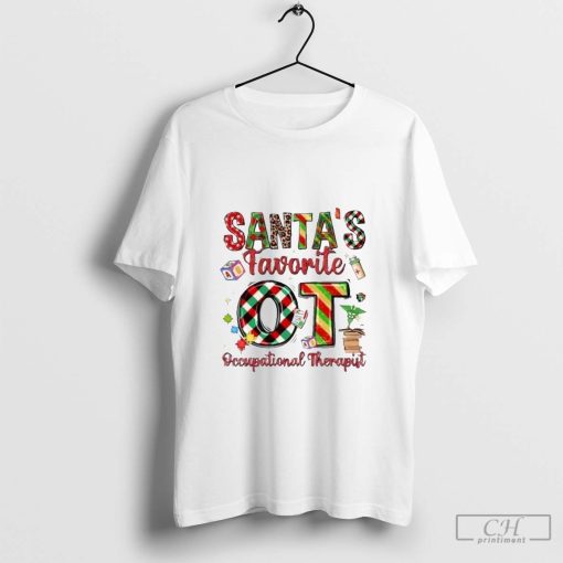 Santa_s Favorite OT Occupational Therapist Shirt