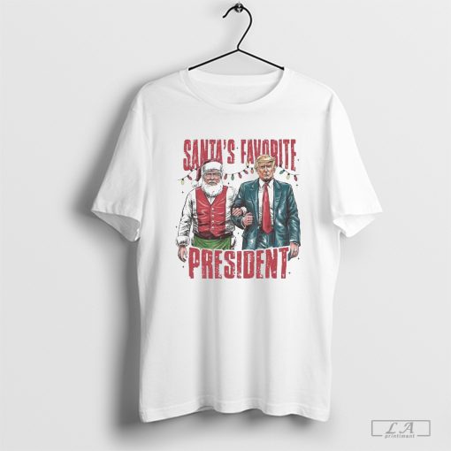 Santa's favorite president Santa Claus and Donald Trump Christmas shirt