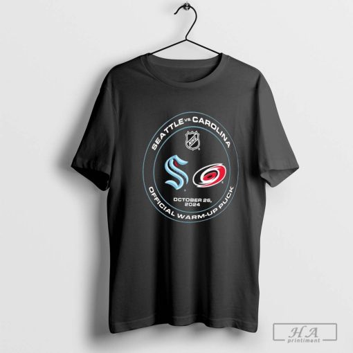 Seattle Kraken vs Carolina Hurricanes NHL October 26, 2024 Matchup Shirt