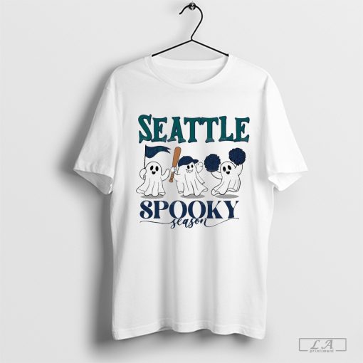 Seattle Mariners Baseball Spooky Season Halloween Shirt