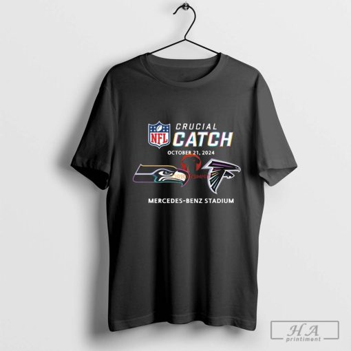 Seattle Seahawks Atlanta Falcons Mercedes-Benz Stadium October 21, 2024 NFL Crucial Catch T-shirt