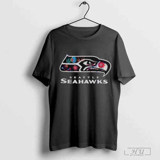 Seattle Seahawks Dia De Los Muertos 2024 T Shirt