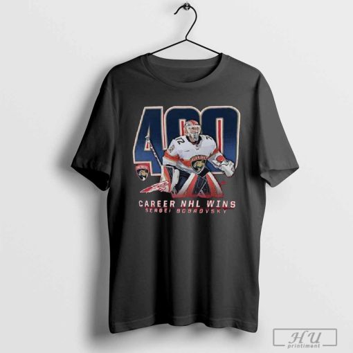 Sergei Bobrovsky Florida Panthers 400 Career Wins T Shirt