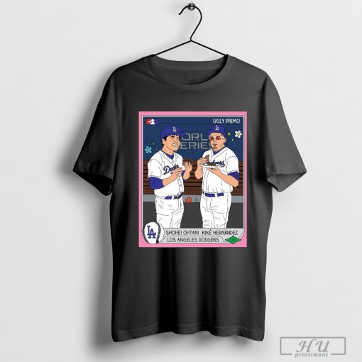 Shohei Ohtani And Kike Hernandez Los Angeles Dodgers Ugly Primo Art Poster t-shirt