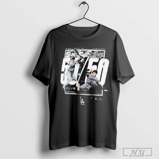 Shohei Ohtani Los Angeles Dodgers 50 50 Club Space Dye Shirt