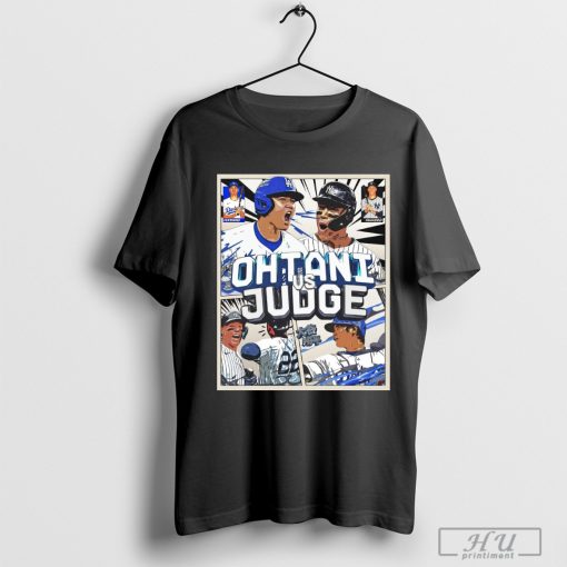 Shohei Ohtani Los Angeles Dodgers Vs Aaron Judge New York Yankees MLB World Series Baseball Painting Poster t-shirt