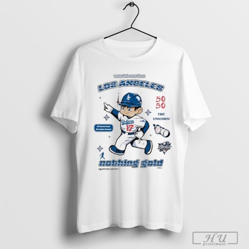 Shohei Ohtani World Series Los Angeles Dodgers 54 Homeruns 59 Stolen Bases Nothing Gold 2024 Graphic t-shirt