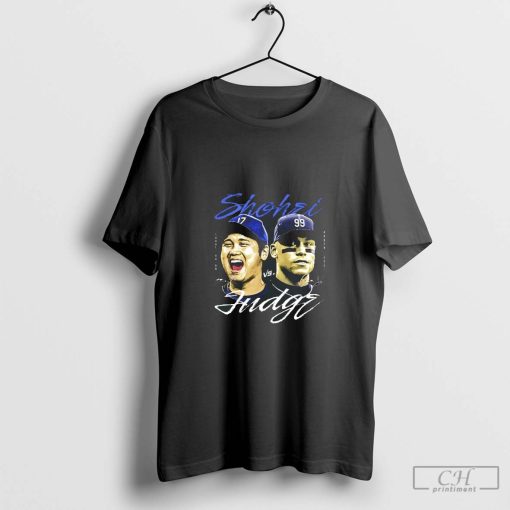 Shohei vs. Judge World Champions 2024 Yankees vs Dodgers signatures shirt