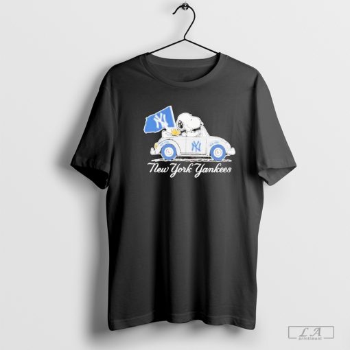 Snoopy and Woodstock New York Yankees Driving Car World Series 2024 Shirt