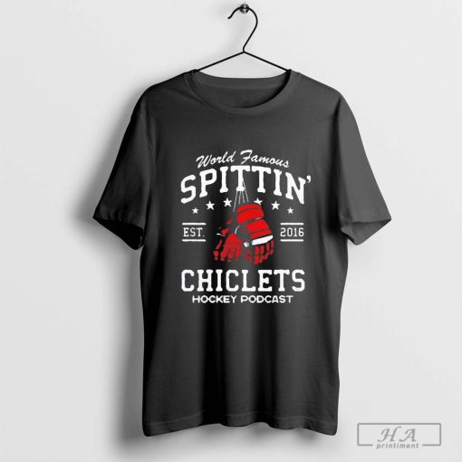 Spittin Chiclets World Famous Hockey Podcast Est 2016 Graphic T-shirt