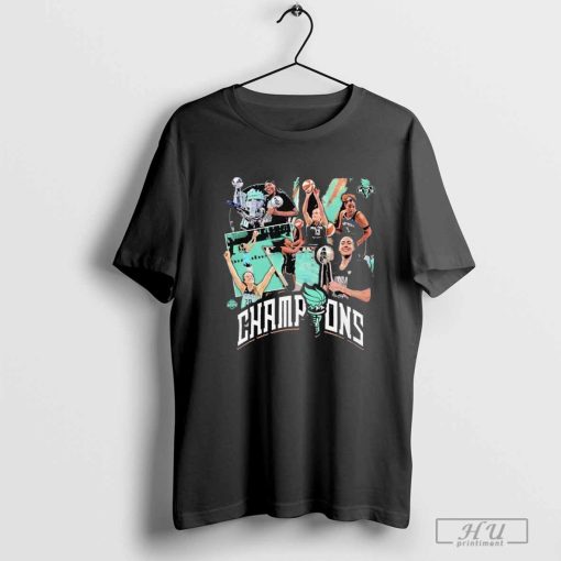 Stadium Essentials Black New York Liberty 2024 WNBA Finals Champions Crossroads T-Shirt