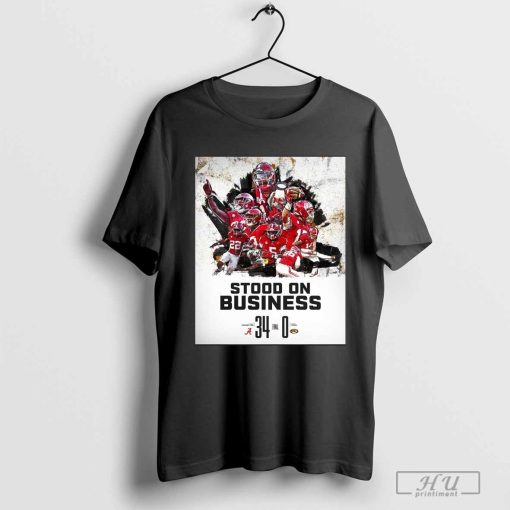 Stood On Business Final Alabama Crimson Tide 34 – 0 Missouri Tigers Poster t-shirt