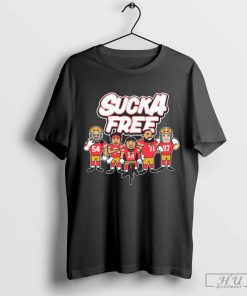 Sucka Free 5 San Francisco 49ers NFL 2024 Cartoon Graphic t-shirt