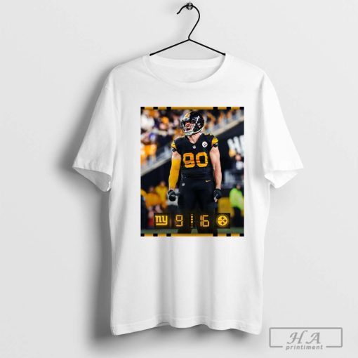 T. J. Watt Pittsburgh Steelers 16 – 9 New York Giants One More To Go T-shirt