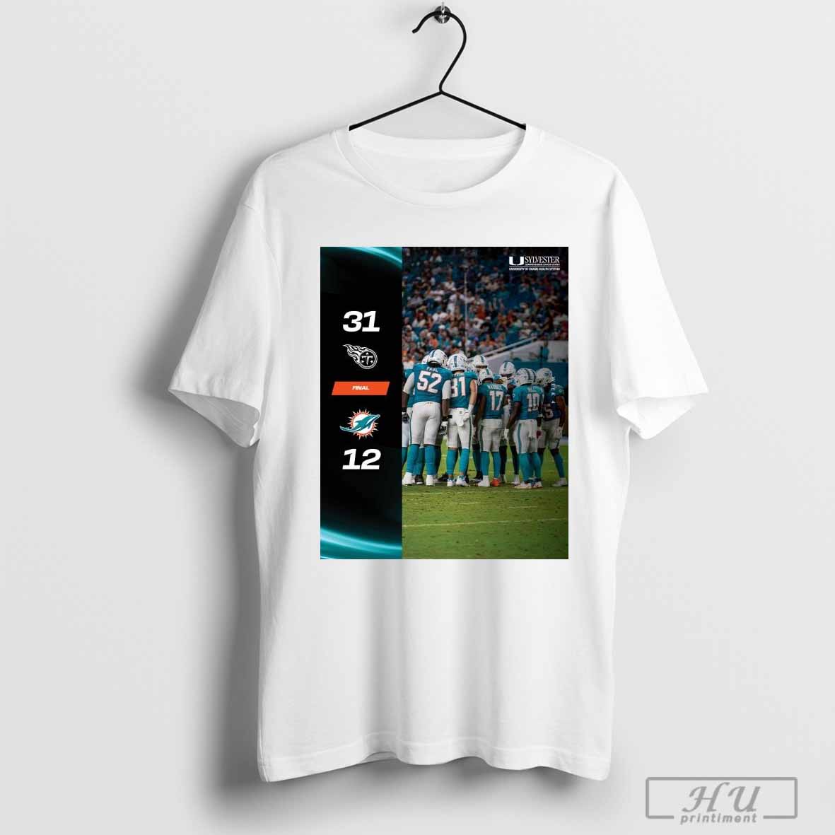 Tennessee Titans Win 31 12 Miami Dolphins 2024 Nfl Season Matchup T Shirt