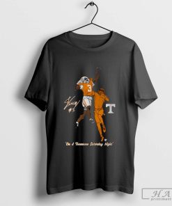 Tennessee Vols Football Jermod McCoy One-Handed Interception On A Tennessee Saturday Night Signature NCAA T-shirt