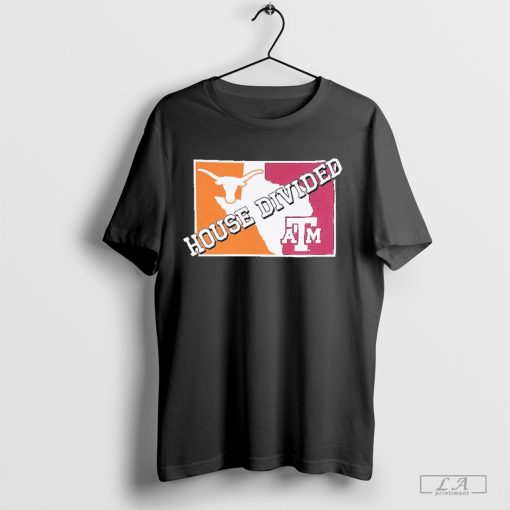 Texas A&M vs Texas House Divided Shirt