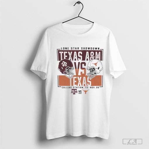 Texas A&M vs Texas Lone Star Showdown November 30, 2024 Helmet Shirt