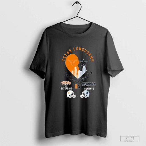 Texas Longhorns On Saturdays Dallas Cowboys On Sundays 2024 shirt