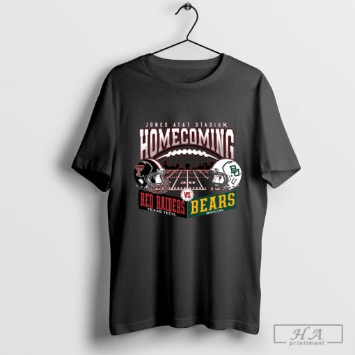 Texas Tech Red Raiders Vs Baylor Bears Helmet Jones AT&T Stadium Homecoming 2024 T-shirt