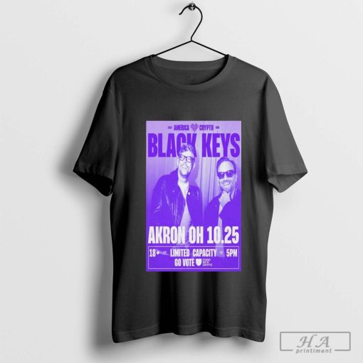 The Black Keys On Oct 25-2024 In Akron OH Tour T-shirt