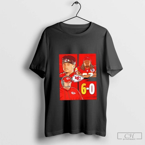 The Chiefs Mmahomes Kareem Hunt Andy Reid remain undefeated 6-0 shirt