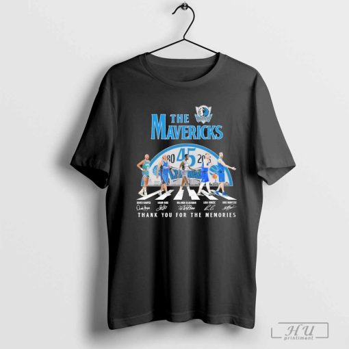 The Dallas Mavericks Abbey Road 45th Anniversary 1980-2025 Signatures Shirt