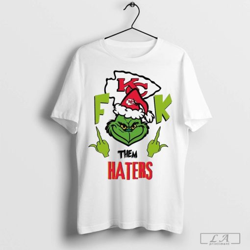 The Grinch Fuck Them Kansas City Chiefs Haters Christmas 2024 Shirt