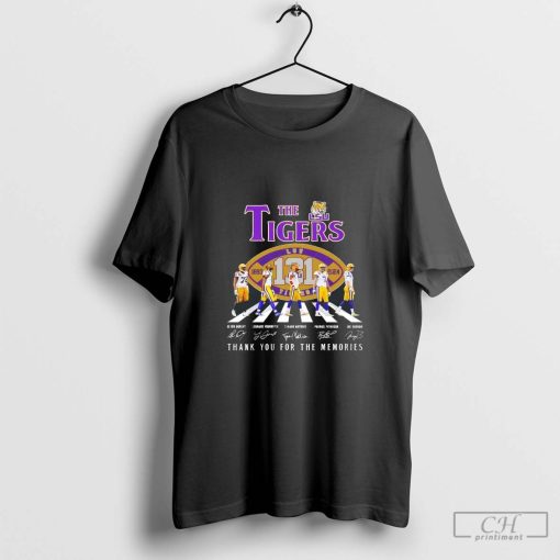 The LSU Tigers Abbey Road thank you for the memories signatures shirt